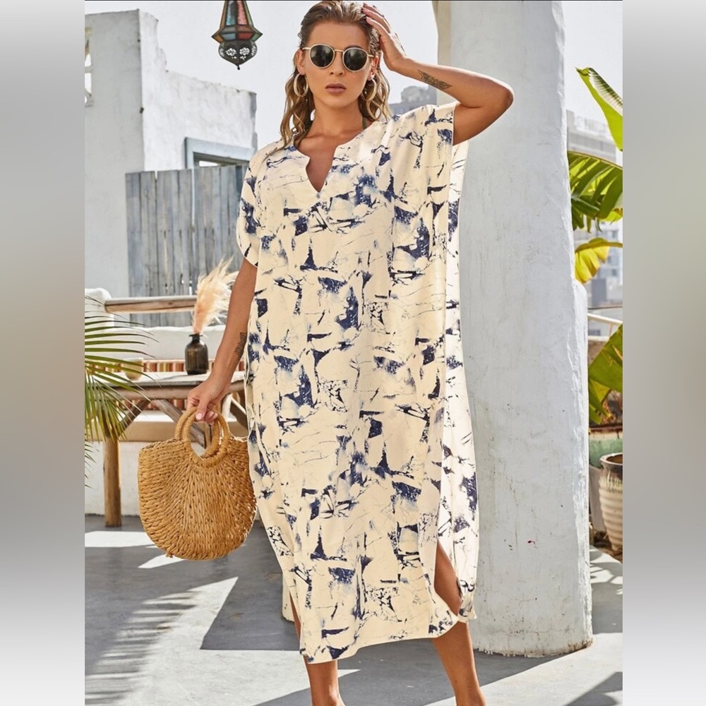 Tie Dye Dress w/ Side Slit